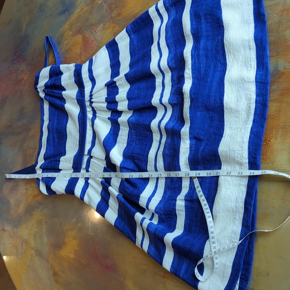 Ann Taylor Loft Blue and White Dress Size 0 - Picture 12 of 13